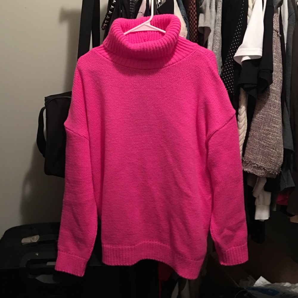 Pretty Little Thing Pink Turtleneck Sweater